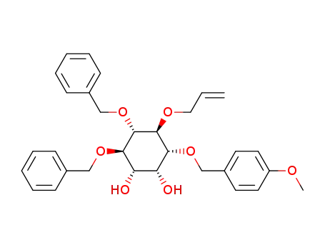 (+)-6-O-allyl-1-O-(p-methoxybenzyl)-4,5-di-O-benzyl-myo-inositol
