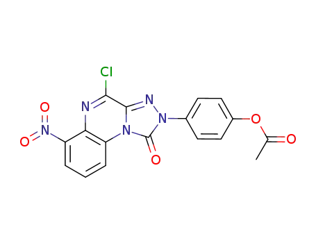 acetic acid 4-(4-chloro-6-nitro-1-oxo-[1,2,4]triazolo[4,3-<i>a</i>]quinoxalin-2-yl)-phenyl ester