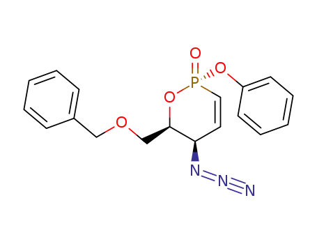 (2S,5R,6S)-5-Azido-6-benzyloxymethyl-2-phenoxy-5,6-dihydro-[1,2]oxaphosphinine 2-oxide