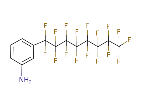 Molecular Structure of 119489-67-7 (3-(HEPTADECAFLUOROOCTYL)ANILINE)