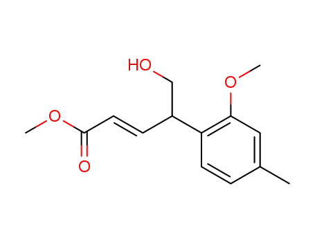 2-Pentenoic acid, 5-hydroxy-4-(2-methoxy-4-methylphenyl)-, methyl
ester, (E)-