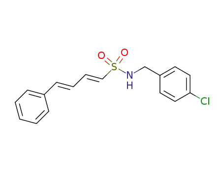(1E,3E)-4-Phenyl-buta-1,3-diene-1-sulfonic acid 4-chloro-benzylamide