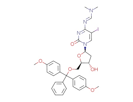 5-O-(Dimethoxytrityl)-N4-(dimethylaminomethylidene)-5-iodo-2'-deoxycytidine