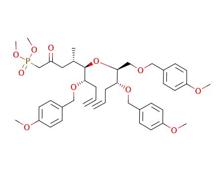 {(4S,5R,6S)-6-(4-Methoxy-benzyloxy)-5-[(1S,2R)-2-(4-methoxy-benzyloxy)-1-(4-methoxy-benzyloxymethyl)-pent-4-enyloxy]-4-methyl-2-oxo-non-8-enyl}-phosphonic acid dimethyl ester