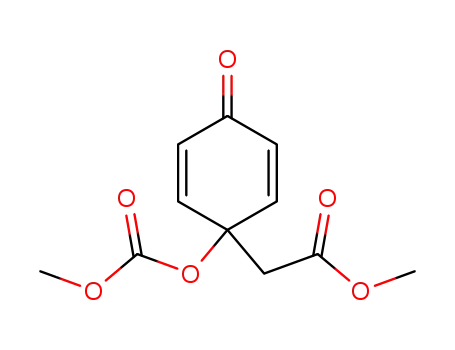 (1-methoxycarbonyloxy-4-oxo-cyclohexa-2,5-dienyl)-acetic acid methyl ester