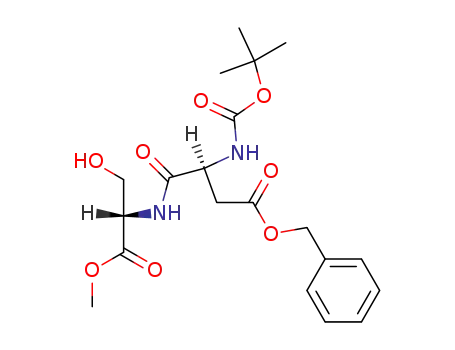 Molecular Structure of 158010-97-0 (L-Serine, N-[(1,1-dimethylethoxy)carbonyl]-L-a-aspartyl-, 2-methyl
1-(phenylmethyl) ester)