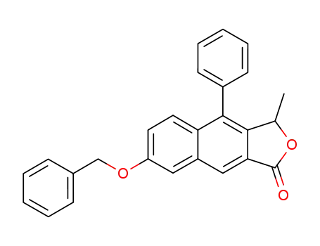 Naphtho[2,3-c]furan-1(3H)-one, 3-methyl-4-phenyl-7-(phenylmethoxy)-