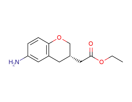 ethyl (S)-(6-amino-3,4-dihydro-2H-1-benzopyran-3-yl)acetate
