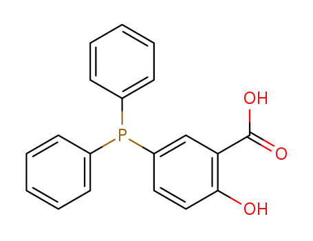 Molecular Structure of 182616-52-0 (5-Diphenylphosphanyl-2-hydroxy-benzoic acid)