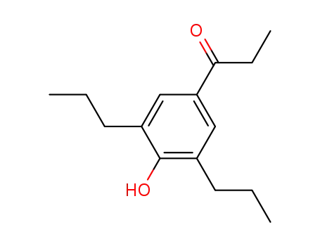 Molecular Structure of 449779-75-3 (1-(4-hydroxy-3,5-dipropylphenyl)propan-1-one)