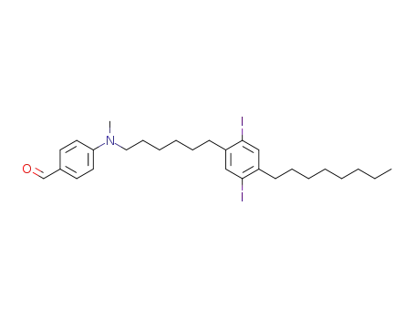 4-{[6-(2,5-Diiodo-4-octyl-phenyl)-hexyl]-methyl-amino}-benzaldehyde
