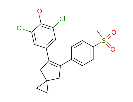 2,6-Dichloro-4-[6-(4-methanesulfonyl-phenyl)-spiro[2.4]hept-5-en-5-yl]-phenol