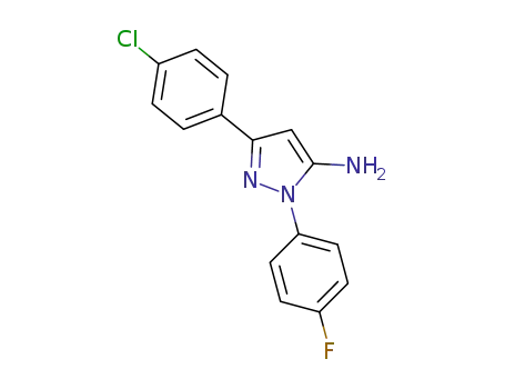 3-(4-Chlorophenyl)-1-(4-fluorophenyl)-1H-pyrazol-5-amine