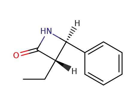 2-Azetidinone, 3-ethyl-4-phenyl-, trans-