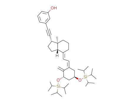 3-{(1S,3aS,7aS)-7a-Methyl-4-[2-[(3S,5R)-2-methylene-3,5-bis-triisopropylsilanyloxy-cyclohex-(Z)-ylidene]-eth-(E)-ylidene]-octahydro-inden-1-ylethynyl}-phenol