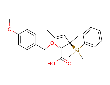 (E)-(2S,3R)-3-(dimethyl-phenyl-silanyl)-2-(4-methoxy-benzyloxy)-3-methyl-hex-4-enoic acid