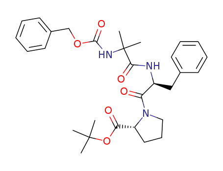 Molecular Structure of 221186-91-0 (Z-Aib-L-Phe-D-Pro-OtBu)