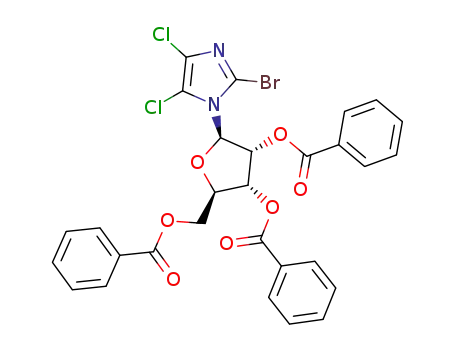 2-bromo-4,5-dichloro-1-(2,3,5-tri-O-benzoyl-β-D-ribofuranosyl)imidazole