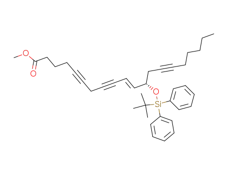 12-(<i>tert</i>-butyl-diphenyl-silanyloxy)-eicos-10-ene-5,8,14-triynoic acid methyl ester