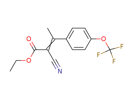 ethyl 2-cyano-3-(4-trifluoromethoxyphenyl)-2-butenoate