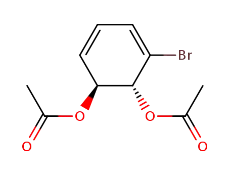 trans-(1S,2R)-1,2-diacetoxy-3-bromocyclohexa-3,5-diene