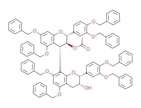 [4,8']-2,3-trans-3,4-trans:2',3'-cis-octa-O-benzyl-3-O-acetyl-(+)-catechin-(-)-epicatechin