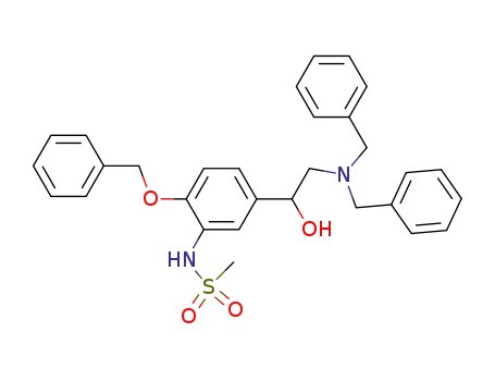 N-[2-benzyloxy-5-(2-dibenzylamino-1-hydroxyethyl)phenyl]methanesulfonamide