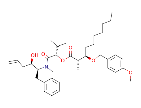 (2S,3R)-3-(4-Methoxy-benzyloxy)-2-methyl-decanoic acid (S)-1-[((1S,2R)-1-benzyl-2-hydroxy-pent-4-enyl)-methyl-carbamoyl]-2-methyl-propyl ester