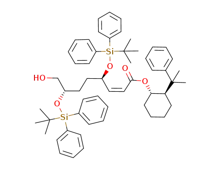 2-Octenoic acid,
4,7-bis[[(1,1-dimethylethyl)diphenylsilyl]oxy]-8-hydroxy-,
(1S,2R)-2-(1-methyl-1-phenylethyl)cyclohexyl ester, (2Z,4R,7S)-