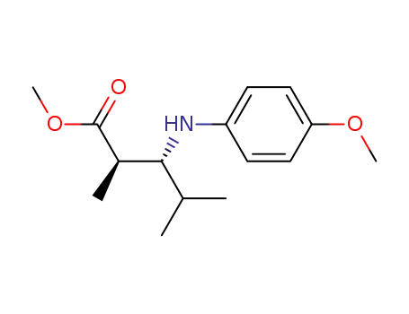 Pentanoic acid, 3-[(4-methoxyphenyl)amino]-2,4-dimethyl-, methyl
ester, (2R,3R)-