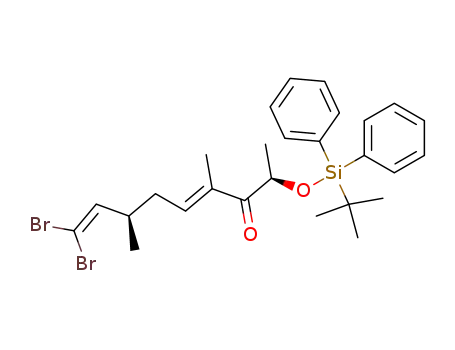 (3R,5E,8R)-8-tert-butyldiphenylsiloxy-1,1-dibromo-3,6-dimethyl-7-oxo-1,5-nonadiene