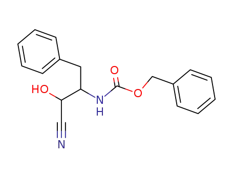 3-(benzyloxycarbonyl)amino-2-hydroxy-4-phenylbutanenitrile