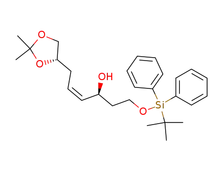 (Z)-(S)-1-(tert-Butyl-diphenyl-silanyloxy)-6-((S)-2,2-dimethyl-[1,3]dioxolan-4-yl)-hex-4-en-3-ol