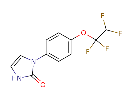Molecular Structure of 155431-83-7 (1-[4-(1,1,2,2-tetrafluoroethoxy)phenyl]-2(1H,3H)-imidazolone)