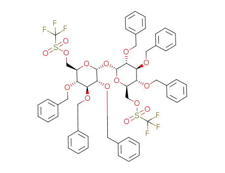 2,3,4-tri-O-benzyl-6-O-trifluoromethylsulfonyl-α-D-glucopyranosyl 2,3,4-tri-O-benzyl-6-O-trifluoromethylsulfonyl-α-D-glucopyranoside