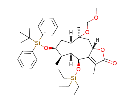 (4S,4aR,5R,6S,7aS,8S,9aS)-6-(tert-Butyl-diphenyl-silanyloxy)-8-methoxymethoxy-3,5,8-trimethyl-4-triethylsilanyloxy-4a,5,6,7,7a,8,9,9a-octahydro-4H-azuleno[6,5-b]furan-2-one