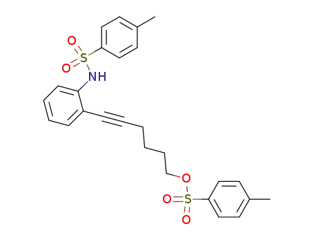 Benzenesulfonamide,
4-methyl-N-[2-[6-[[(4-methylphenyl)sulfonyl]oxy]-1-hexynyl]phenyl]-