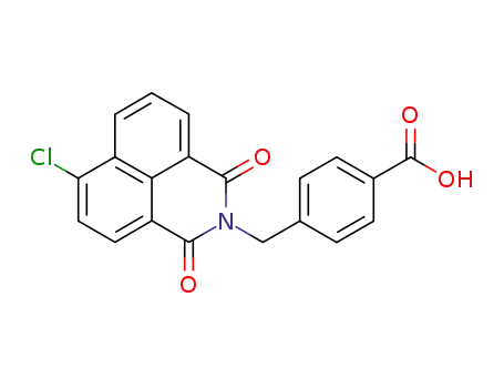 Molecular Structure of 216852-15-2 (4-chloro-N-(4-carboxyphenylmethyl)-1,8-naphthalimide)