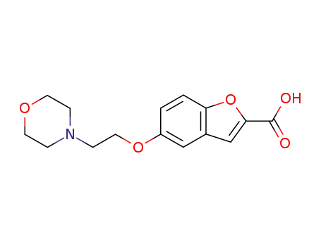 Molecular Structure of 251457-12-2 (5-(2-morpholin-4-yl-ethyloxy)benzofuran-2-carboxylic acid)