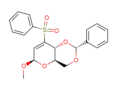 methyl 2,3-dideoxy-4,6-O-(phenylmethylene)-3-(phenylsulfonyl)-β-D-erythro-hex-2-enopyranoside