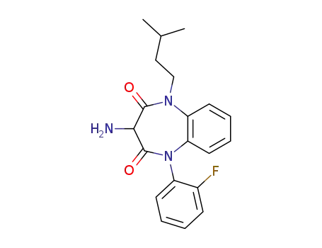 3-amino-2,4-dioxo-5-N-(2-fluorophenyl)-1-N-(3-methylbut-1-yl)-2,3,4,5-tetrahydro-1H-1,5-benzodiazepine