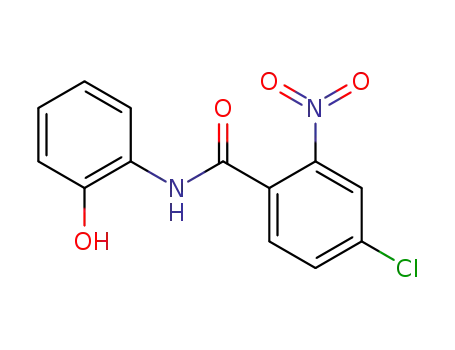 Molecular Structure of 401818-41-5 (Benzamide, 4-chloro-N-(2-hydroxyphenyl)-2-nitro-)