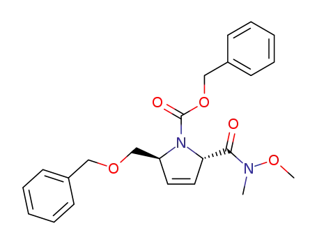 (2S,5S)-5-benzyloxymethyl-5-(methoxy-methyl-carbamoyl)-2,5-dihydro-pyrrole-1-carboxylic acid benzyl ester