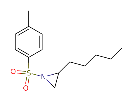 Molecular Structure of 421547-49-1 (1-(4-methylbenzenesulfonyl)-2-pentylaziridine)