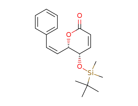 (5S)-5-tert-butyldimethylsilanyloxy-(6S)-6-cis-styryl-5,6-dihydro-pyran-2-one