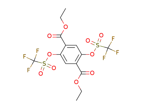 1,4-Benzenedicarboxylic acid, 2,5-bis[[(trifluoromethyl)sulfonyl]oxy]-,
diethyl ester