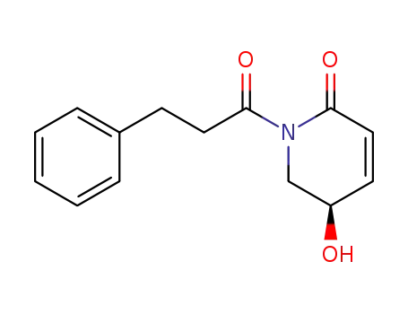 (R)-5,6-dihydro-5-hydroxy-N-(1-oxo-3-phenylpropyl)-2(1H)-pyridone