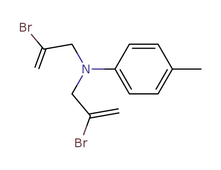 Molecular Structure of 13633-36-8 (N,N-bis(2-bromoallyl)-4-methylaniline)