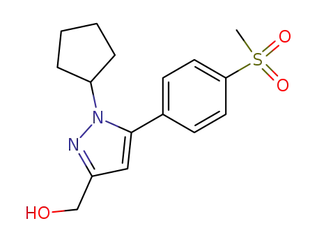 [1-cyclopentyl-5-(4-methanesulfonyl-phenyl)-1<i>H</i>-pyrazol-3-yl]-methanol
