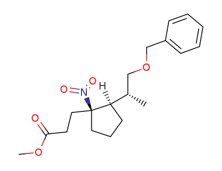 3-[1'-(S)-nitro-2'-(R)-(2''-benzyloxy-1''-(R)-methylethyl)-cyclopentyl]-propionic acid methyl ester